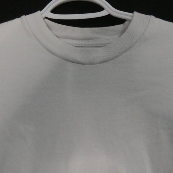 KIRKLAND SIGNATURE | medium | Solid White Short Sleeve Cotton Tee / T-Shirt - Picture 4 of 12